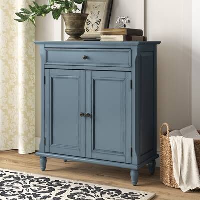 Boulanger 2 Door Accent Cabinet | Birch Lane 2 Door Accent Cabinet, Door Accent Cabinet, Painted Cottage, Wooden Knobs, Flat Shapes, Accent Doors, Accent Cabinet, Beachcrest Home, Cabinet Colors