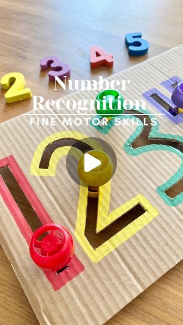 Multi Sensory Number Activities, Crafts With Numbers Preschool, Number Ideas For Preschool, Number Activities For Two Year Olds, Learn Numbers Activities, Numbers Art Preschool, Easy Numbers Activities, Preschool Number One Activities, Number Teaching Activities