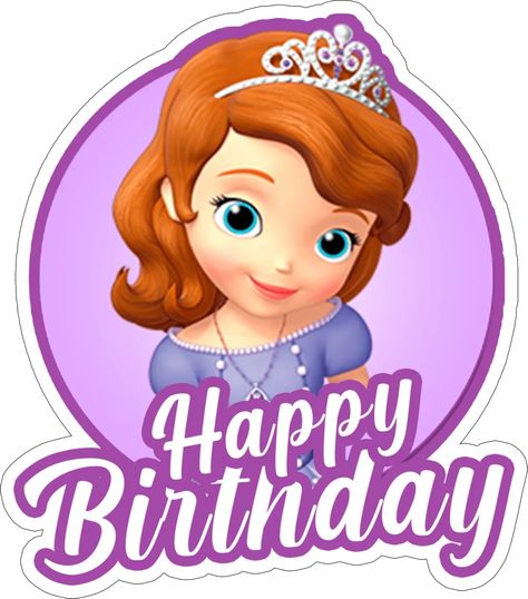 Birthday, Cake topper., Cupcake, Girl, Pennants, Sofia the First Sofia Cake Topper Free Printable, Princess Sofia Cupcakes, Pj Masks Cupcake Toppers, Sofia Birthday Cake, Sofia The First Birthday Cake, Sofia The First Cake, Disney Princess Cake Topper, Sofia Cake, Princess Banner