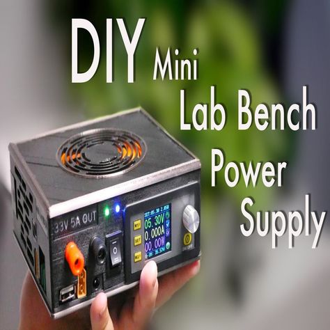 DIY+Mini+Variable+Lab+Bench+Power+Supply+by+Mrkplayer. Electronic Workbench, Computer Projects, Diy Tech, Diy Gadgets, Tech Diy, Raspberry Pi Projects, Pi Projects, Electronic Circuit Projects, Diy Electrical