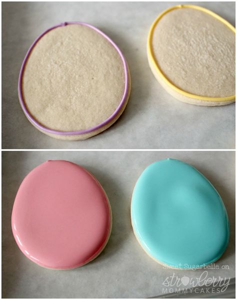 Easter Egg Cookies Easter Frosted Sugar Cookies, How To Decorate Easter Cookies, Easy Easter Cookies Decorated, Easter Cutout Cookies, Easter Cookies Decorated, Easter Egg Cookies Decorated, Egg Sugar Cookies, Sugarbelle Cookies, Easter Egg Sugar Cookies