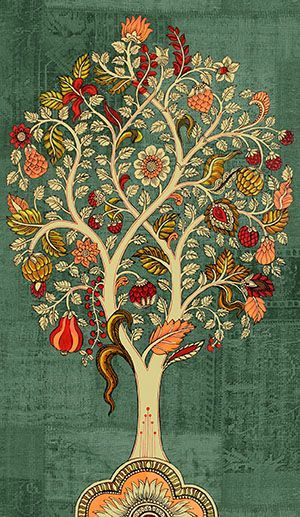 Tree Of Life Folk Art, Kalamkari Painting Traditional, Indian Traditional Paintings, Gond Painting, Mughal Art Paintings, Kalamkari Painting, Kerala Mural Painting, Tree Of Life Art, Mandala Art Therapy