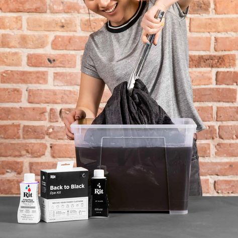 Back to Black Denim Jacket – Rit Dye Dish Washing Liquid, Powder Dye, Dye Denim, Rit Dye, Tie Dye Kit, Demin Jacket, Old Towels, Black Clothes, Black Kit