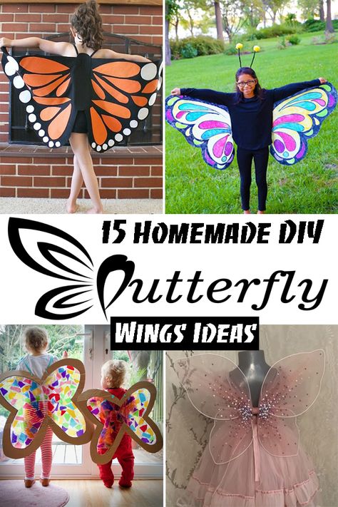 Diy Wings For Kids, Butterfly Wings Tutorial, Butterfly Wings Diy, Toddler Butterfly Costume, Butterfly Costume Kids, Diy Butterfly Costume, Butterfly Costumes, Homemade Wings, Boy Crafts