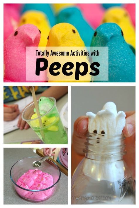 Totally Awesome Activities with Peeps | Science, Math, and even Sensory Play Ideas for Spring Spring Paper Plate Crafts, Peeps Activities, Easy Paper Plate Crafts, Spring Trees, Easter Preschool, Spring Preschool, Printables For Kids, Paper Plate Crafts, Plate Crafts