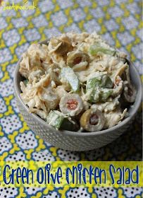 See Aimee Cook: Green Olive Chicken Salad Olive Chicken, Chicken Salad Recipe Easy, Easy Chicken Salad, Paleo Salads, Olive Recipes, Savory Salads, Ham Salad, Grilled Cheese Recipes, Chicken Salad Sandwich