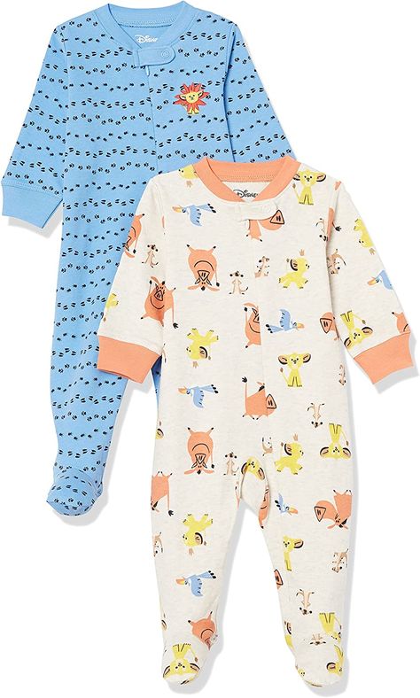 Amazon.com: Amazon Essentials Disney l Marvel l Star Wars Unisex Babies' Cotton Footed Sleep and Play, Multipacks : Clothing, Shoes & Jewelry Baby Boy Disney, Lion King Baby, Disney Baby Clothes, Marvel Star Wars, Baby Sleepers, Baby Lion, Disney Stars, Amazon Essentials, Disney Star Wars