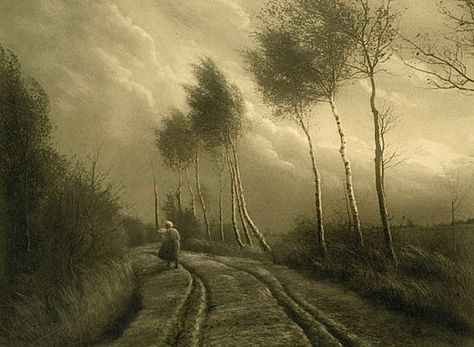 Leonard Misonne, Le Vent Se Leve, Early Photos, Alfred Stieglitz, Foto Vintage, Artistic Photography, Street Scenes, Landscape Photos, Vintage Photography