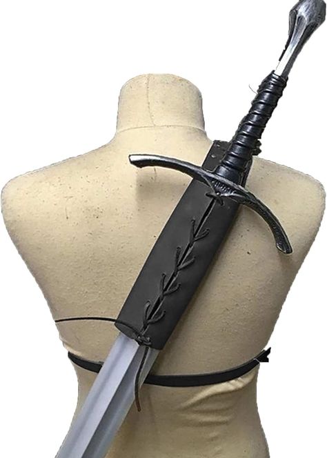 Amazon.com: Gumiao Sword Shoulder Back Sheath Scabbard Frog Holder LARP Warrior Costume Rapier Leather Buckle Strap Holster for Men and Women Black : Clothing, Shoes & Jewelry Dagger Holster Thigh, Thigh Knife Holster Dress Aesthetic, Thigh Knife Holster, Humanoid Bird, Larp Warrior, Painting Characters, Fantasy Blade, Knife Holster, Robin Hoods