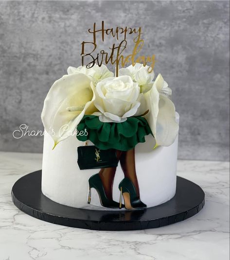 51st Birthday Ideas Women Cake, Emerald Green 50th Birthday Cake, Birthday Cake For Women Green, Emerald Green Birthday Cake For Women, 50th Birthday Cake For Women Unique, 55 Birthday Cakes For Women, Emerald Green Cake Ideas, Green Birthday Cake For Women, Cake Emerald Green