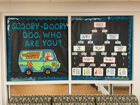 #doordecs #residentassistant #ra #reslife #college #door #bulletinboardideas #bulletinboard #doortags #floor Ra Bulletin Boards Scooby Doo, Scooby Doo Bulletin Board Ideas, Scooby Doo Ra Theme, Scooby Doo Bulletin Board, College Floor Themes, Ra Door Ideas, Doordecs Ra, Ra Door Decs College Resident Assistant, Door Decs College Ra Ideas