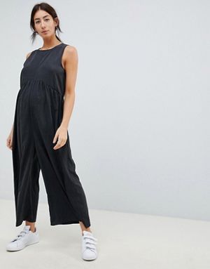 ASOS DESIGN Maternity minimal jumpsuit with ruching detail Minimal Jumpsuit, Modern Maternity, Clothes For Pregnant Women, Asos Maternity, Maternity Jumpsuit, Stylish Maternity, Pregnancy Outfits, Casual Jumpsuit, Design Minimal