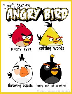 Free Angry Bird Anger Management Lessons and Printables for Kids  http://www.freehomeschooldeals.com/free-angry-bird-anger-management-lessons-and-printables-for-kids/ Angry Management, Anger Management For Kids, How To Control Emotions, Angry Child, Fhe Lessons, Feelings Book, Behavior Interventions, Classroom Strategies, Therapy Games