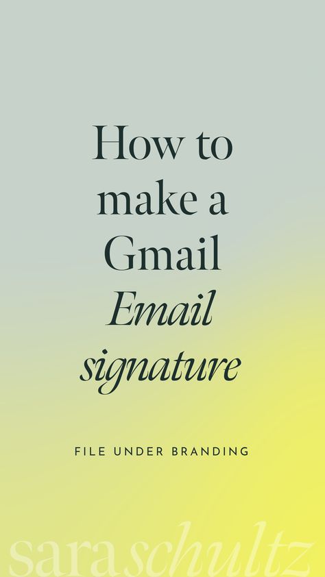 Email signatures are a great place to incorporate brand elements and information. They can aso be tricky to create and incorporate. That's why we are making it easy and giving you templates! https://www.heysaraschultz.com/blog/how-to-create-an-email-signature-in-gmail Logo Samples, Email Signature Design Inspiration, Branding Process, Creative Email Signatures, Design Basics, Email Signature Design, Brand Assets, Brand Elements, Email Signature Templates