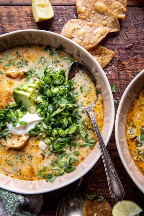 Creamy Chicken Tortilla Soup | halfbakedharvest.com Sweet Potato Lentil Soup, Creamy Chicken Tortilla Soup, Half Baked Harvest Recipes, Soups Recipes, Harvest Recipes, Fall Soups, Smitten Kitchen, Half Baked, Chicken Tortilla Soup