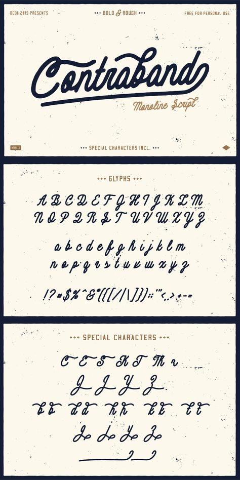 CONTRABAND - FREE MONOLINE SCRIPT FONT on Behance Cursive Vintage Font, Vintage Script Lettering, Monoline Script Font, Nightmare Before Christmas Font, Script Fonts Alphabet, Christmas Fonts Alphabet, Canva Christmas, Alphabet Christmas, Fonts Cricut