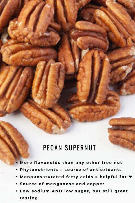 Raw pecans are nature's supernuts for SO many reasons, we couldn't even list them all here. Just remember - unless you have a tree nut allergy - you're bound to make your body happy with these gems. Pecans Benefits Health, Harvesting Pecans, Pecan Nuts Benefits, Peanuts Health Benefits, Types Of Nuts To Eat, Nut Benefits, Nuts Nutrition Facts, Tree Nut Allergy, Raw Nuts