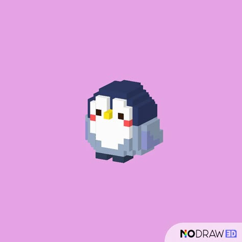 Minecraft Penguin Statue, Penguin Minecraft Build, Minecraft Penguin, Minecraft Build Battle, Clay Doh, Minecraft Statue, Isometric Pixel Art, Minecraft Outfits, Isometric Pixel