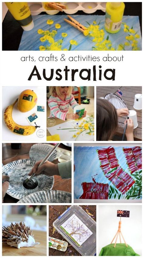 Arts, crafts and activities all about Australia! A fun roundup for kindergartners! Australia Unit Study For Kids, Australian Crafts, Australia Activities, Around The World Crafts For Kids, Cool Buildings, Australia For Kids, Australia Crafts, Around The World Theme, Geography Activities