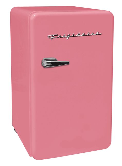 Frigidaire 3.2 cu ft Single Door Retro Compact Fridge EFR372, Pink - Walmart.com - Walmart.com Pink Mini Fridge, Mini Fridge In Bedroom, Retro Mini Fridge, Fridge Sizes, Dorm Fridge, Compact Fridge, Retro Fridge, Mini Fridges, Compact Refrigerator