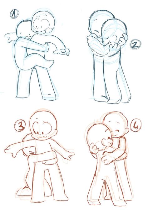 For couples and best friends SB: 400 /4 USD AB: 2000 /20 USD Please bid on the right bidding comment and reply to the higgest bidder with your bid ;3 Bidding ends 24 hours after first bid any speci... Surprise Hug, Hug Pose, Ako Kresliť, Hugging Drawing, How To Draw People, Chibi Base, Anime Hug, Chibi Couple, Couple Drawing