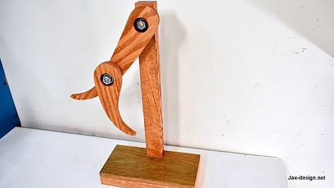 How to Make a Wooden Chaotic Double Pendulum Double Pendulum, Chaos Theory, Crossbow, Tutorial Video, Model Kit, A K, Wood Projects, Philosophy, Door Handles