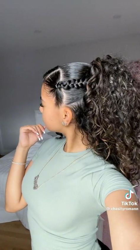 Quick Curly Hairstyles, Mixed Curly Hair, Easy Hairstyles For Thick Hair, Curly Hair Videos, Quick Natural Hair Styles, Cute Curly Hairstyles, Curly Hair Styles Easy, Hairdos For Curly Hair, Natural Hair Styles Easy