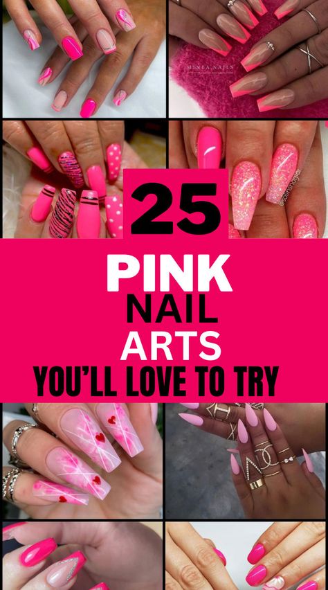 If you love pink nails then these nails are for you. These pink nail art are the best and will suit any outfit you want to pair them with. These pink nail art are beautiful so you can’t help but love them all. Pink Nail Art Ideas, Pink Nail Ideas, Cute Pink Nails, April Nails, Pink Nail Art, Pink Nail, Nail Art Ideas, If You Love, Cute Pink