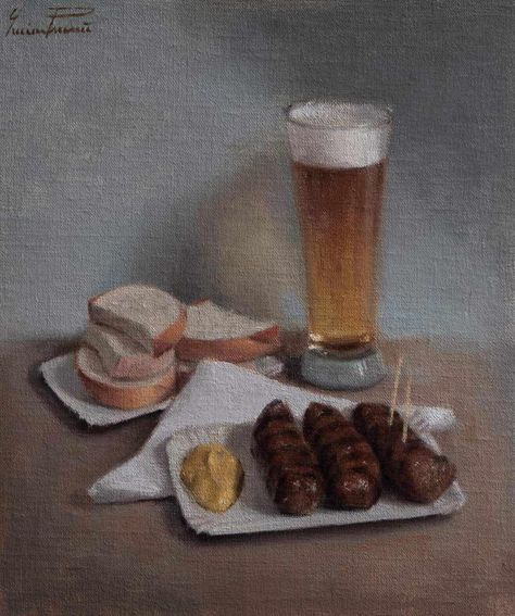 Rare Romanian paint By... - Scenic Depictions of Slavic Life Romanian Food, Food Painting, Street Food, Art Painting, Paint, Art