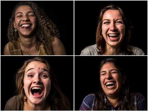 Photo Series Ideas, Laugh Photography, Woman Laughing, Toxic Positivity, Facial Expressions Drawing, People References, Women Laughing, Real Woman, Happy Photography