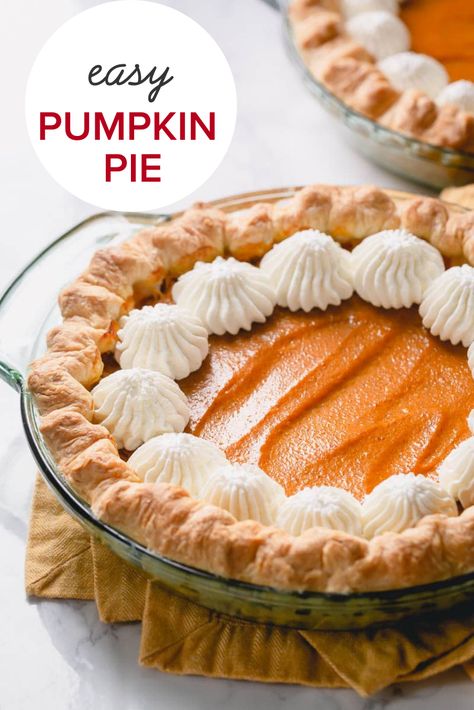 This easy pumpkin pie recipe is an effortless way to bake not one, but TWO delicious homemade pies. Easy Pumpkin Pie Recipe, Pumpkin Pie Recipe Easy, Homemade Pies, Pumpkin Mousse, Easy Pumpkin Pie, Pumpkin Pie Recipe, Homemade Pumpkin Pie, Homemade Pumpkin Puree, Pumpkin Pie Filling