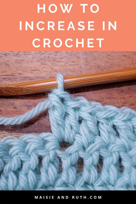 Crochet Increases Increase In Crochet, Crocheting Tutorials, Crochet Help, Crochet Increase, Easy Beginner Crochet Patterns, Beginning Crochet, Learn Crochet, Crochet Beginner, Double Crochet Decrease