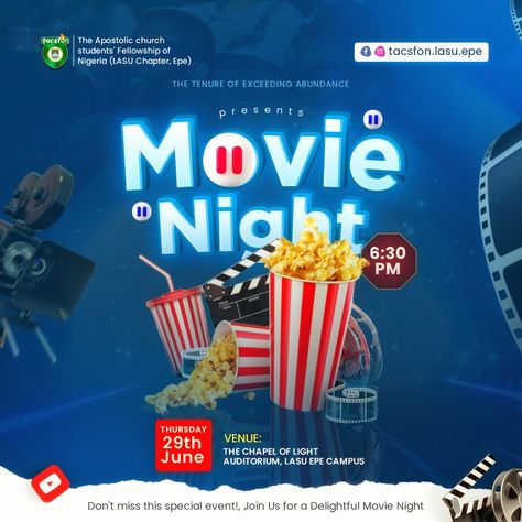 #church flyer #movie night #night #movie #flyer #flyer design #flyer ideas Movie Night Poster Design, Movie Night Flyer Design, Church Movie Night, Movie Night Poster, Movie Night Flyer, Film Lighting, Movie Flyer, School Designs, Night Movie