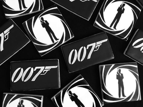 James Bond Birthday Theme, James Bond Decorations, James Bond Decor, James Bond Cookies, James Bond Invitation, James Bond Theme Party, 007 Party, James Bond Theme, Mens Birthday