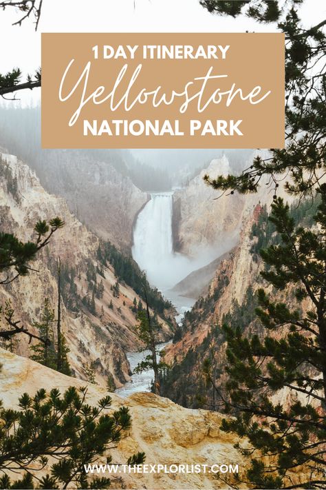 Yellowstone National Park Vacation, 1 Day Trip, Yellowstone Trip, Visit Yellowstone, Utah Road Trip, Cross Country Road Trip, Yellowstone Park, Vacation Itinerary, National Park Vacation