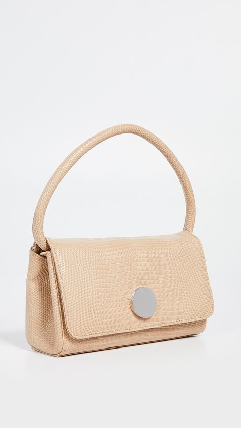 Little Liffner Mini Baguette Bag Beige Handheld Baguette Bag, Modern Beige Baguette Bag With Gold-tone Hardware, Beige Baguette Shoulder Bag With Gold-tone Hardware, Detachable Handle Baguette Crossbody Bag On-the-go, Mini Baguette Bag, Fendi Mini Baguette, Mini Baguette, Baguette Bag, Embossed Leather