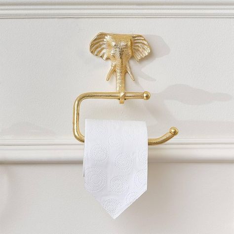 Elephant Towel, Spare Bathroom, Themed Bathroom, Scandinavian Style Home, Gold Elephant, Silver Elephants, Bathroom Accessory Sets, Wall Mounted Toilet, Elephant Head