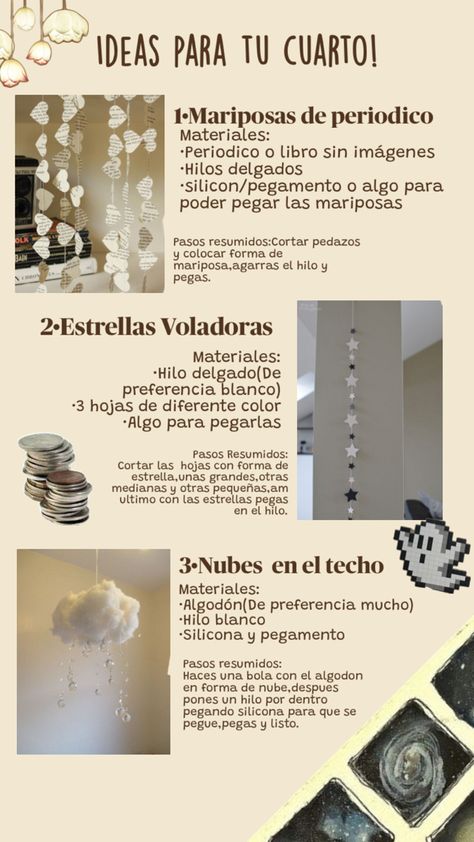 Ideas para cuartos Ideas Para Tu Cuarto, Ideas Para Decorar Tu Cuarto, Cuarto Aesthetic, Diy Deco, Little House, Let Go, Dream House, Room Decor