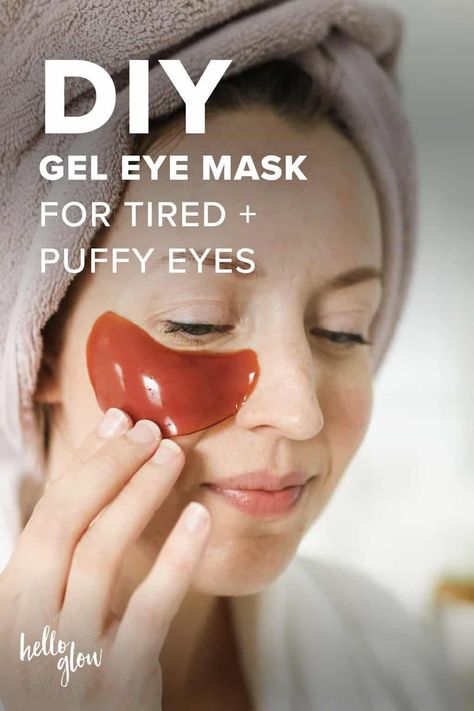 Diy Gel Face Mask, How To Make Under Eye Masks, How To Make Eye Mask, Under Eye Mask Diy, Diy Under Eye Mask, Eye Mask Diy, Face Bloat, Diy Eye Mask, Midwest Style