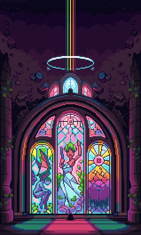 KingW on Twitter: "The cult of pixel in all its vertical glory (on mobile at least) #pixelart #ドット絵… " Pixel Art Windows Wallpaper, Pixel Art Space Background, Pixel Art 2d Platformer, Dark Fantasy Pixel Art, Space Pixel Art Wallpaper Desktop, 8 Bit Art, Pixel Art Background, Arte 8 Bits, Cool Pixel Art