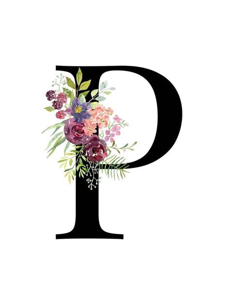 Letter Wallpaper, Flower Letter, Letter P, The Alphabet, Flower Wallpaper, Alphabet, At Home, Computer, Flowers