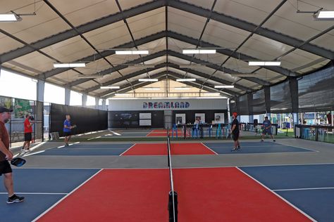 The Ultimate Guide On Building An Indoor Pickleball Facility | ClearSpan Indoor Pickleball, Church Building Plans, Pickleball Courts, Indoor Tennis, Believe Tour, Outdoor Restaurant Design, Glinda The Good, Glinda The Good Witch, Pickleball Court