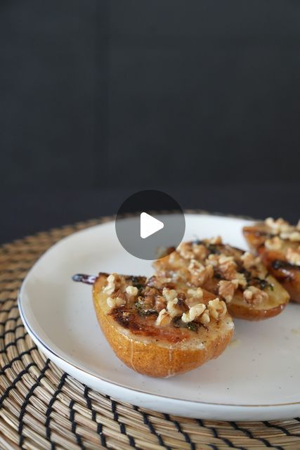 GialloZafferano Loves Italy on Instagram: "Try  these delicious baked pears with Gorgonzola, walnuts, and honey 🍐🧀✨ The perfect mix of sweet and savory! Fall vibes💛

Baked Pears with Gorgonzola, Walnuts, and Honey
Ingredients:
2 pears
Gorgonzola cheese (1 teaspoon per pear half)
Thyme-infused butter
Crushed walnuts
Honey

Instructions:
Cut the pears in half and remove the core. Place 1 teaspoon of Gorgonzola cheese on each pear half. Spread thyme-infused butter over each pear.
Bake the pears at 365°F (185°C) for 25 minutes. Remove from the oven and top with crushed walnuts and a drizzle of honey before serving.

#giallozafferano #giallolovesitaly #pears #caramelized #fall" Pears And Gorgonzola, Baked Pears With Gorgonzola And Honey, Pear Gorgonzola Salad, Fancy Breakfast, Fruit Appetizers, Infused Butter, Roasted Pear, Baked Pears, Cocktail Party Food