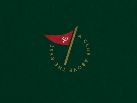 Putter Mark by Kevan Gerdes on Dribbble Golf Logos Ideas, Private Club Aesthetic, Golf Tournament Logo, Golf Logo Inspiration, Golf Branding, Golf Logos, Golf Logo Design, Country Club Logo, Golf Club Logo