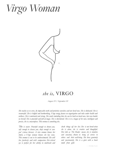 Sunday Lane - she is VIRGO Virgo Aesthetic Pictures, She Is Virgo, Virgo Moon Sign, Virgo Mood, Virgo Things, Virgo Energy, Virgo Queen, Aries Constellation Tattoo, Virgo Constellation Tattoo