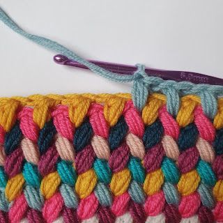 Braided Crochet Stitch, Braided Puff Stitch Crochet, Crochet Braided Puff Stitch, Studio Madelaine, Puff Stitch Crochet, Crochet Stitches For Blankets, Stitch Braids, Puff Stitch, Crochet Purse Patterns