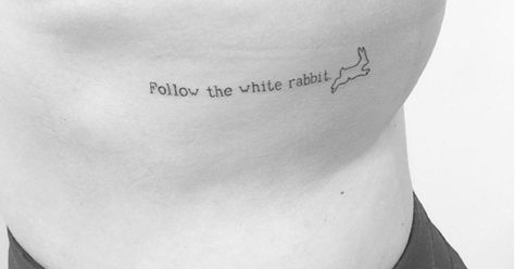 "But leave her wild." Alice In Wonderland Tattoo White Rabbit, Alice In Wonderland Quotes Tattoo, Follow The White Rabbit Tattoo, Wonderland Tattoo Ideas, Poetic Tattoos, Alice In Wonderland Tattoo Ideas, White Rabbit Tattoo, Alice In Wonderland Tattoo, Leave Her Wild