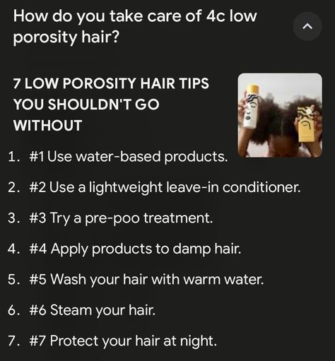 Low Porosity Hair Care, Curly Hair Care Routine, Hair Growth Secrets, Low Porosity Hair Products, Natural Hair Care Tips, Hair Maintenance, Leave In Conditioner, Curly Hair Care, Hair Care Routine