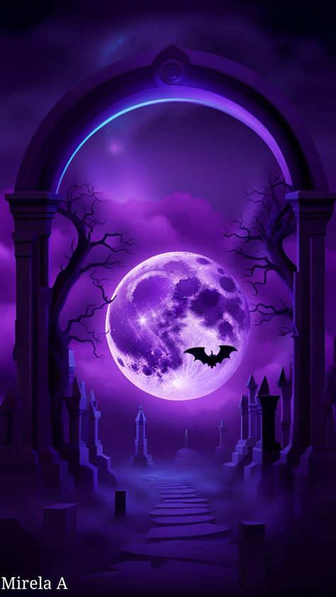 Gothic Background Wallpapers, Halloween Wallpaper Aesthetic Laptop, Halloween Wallpaper Aesthetic Dark, Purple Spooky Aesthetic Wallpaper, Purple Halloween Phone Wallpaper, Gothic Wallpaper Purple, Purple Gothic Wallpaper, Iphone Halloween Wallpaper, Wallpaper Iphone Halloween