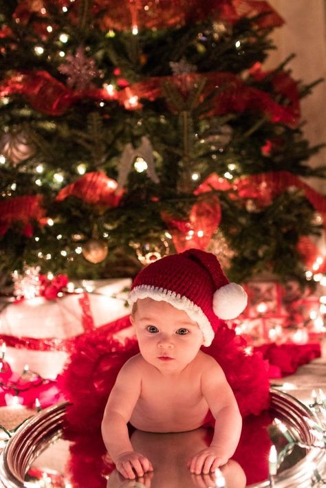 First Christmas Photoshoot, Christmas Photoshoot Ideas, Baby Christmas Photography, Fall Baby Pictures, Best Christmas Wishes, Christmas Baby Pictures, Christmas Family Photoshoot, Baby Milestones Pictures, Baby Christmas Photos